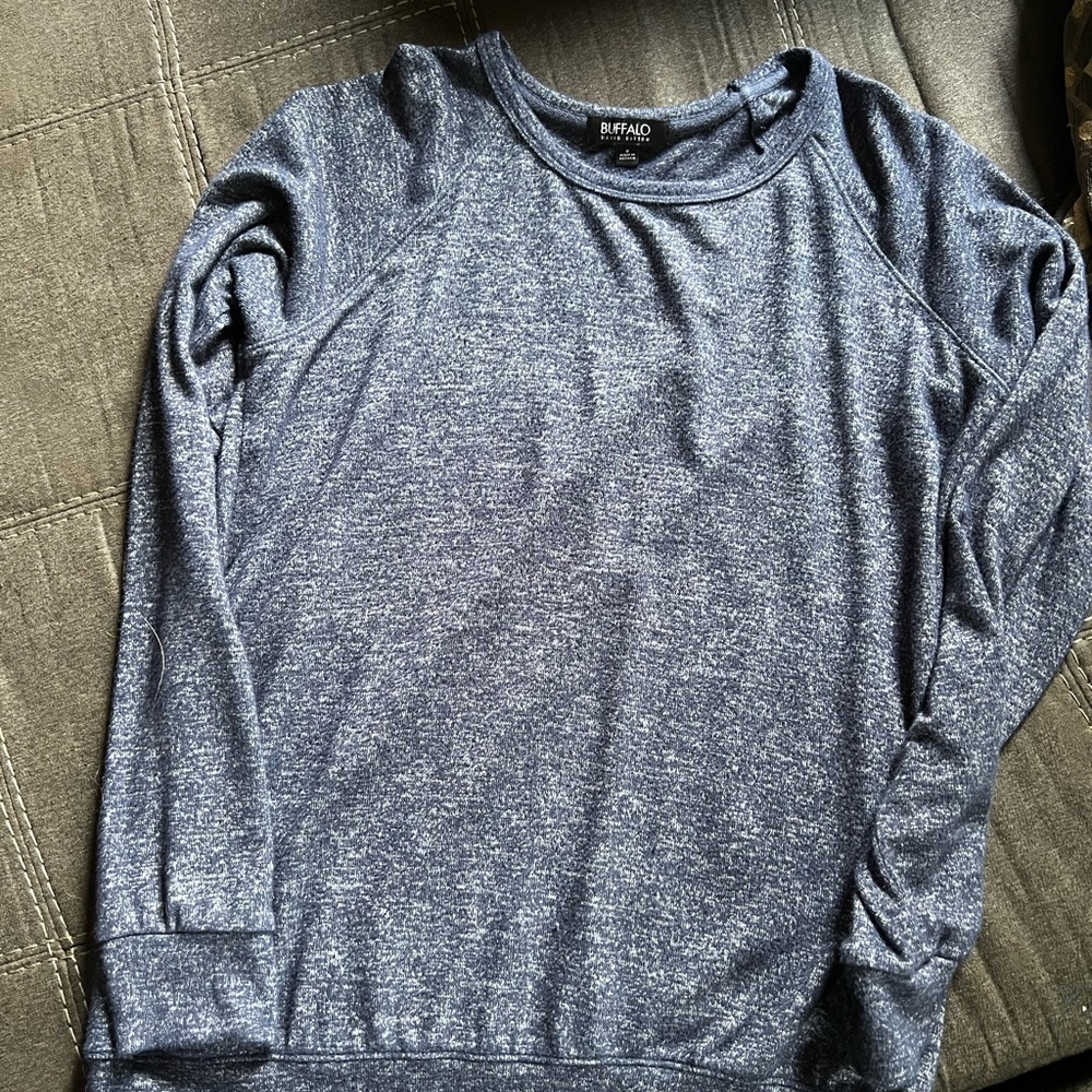 Blue long sleeve top